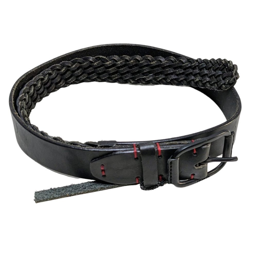 Nixon Mens Americana Twisted Fullgrain Leather Belt Black Sizes XS and M NEW